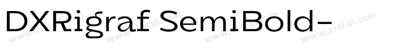 DXRigraf SemiBold字体转换